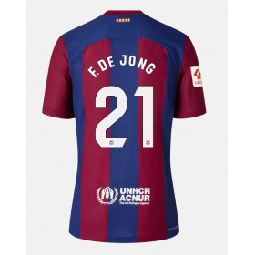 Barcelona Frenkie de Jong #21 Hemmakläder 2023-24 Kortärmad
